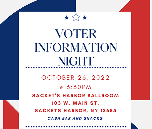 Top portion of the Voter Information Night Flyer