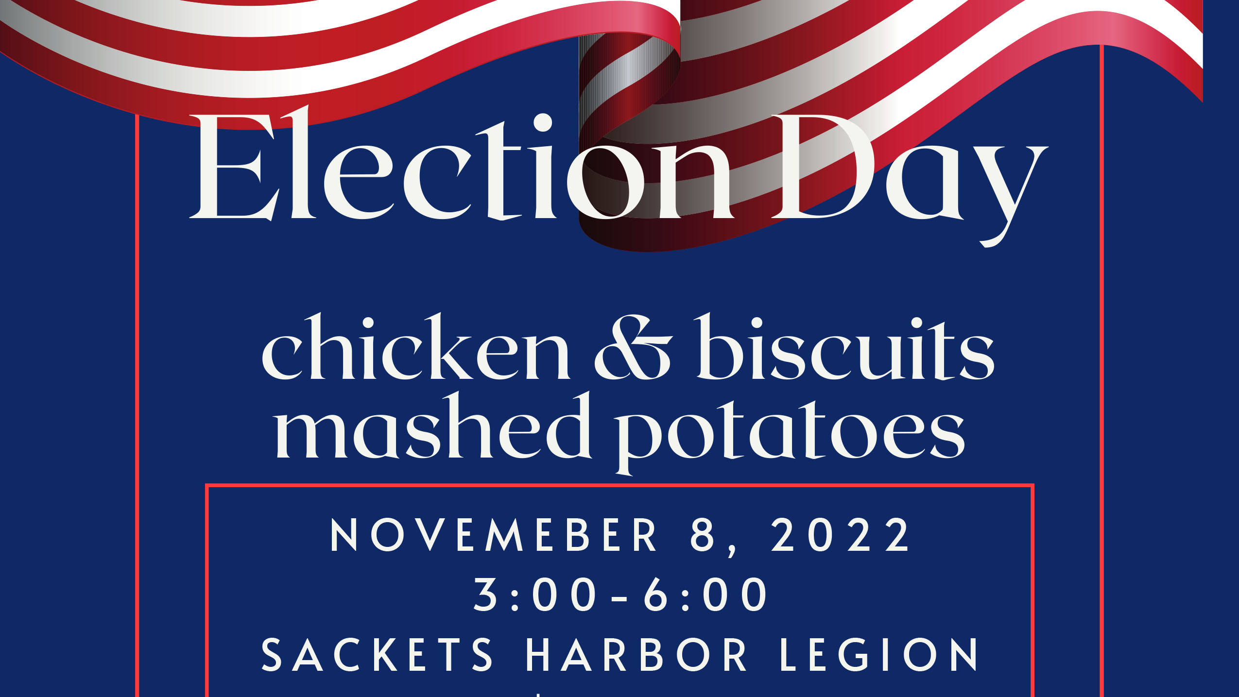 Cropped version of the Legion's Election Day Dinner Flyer