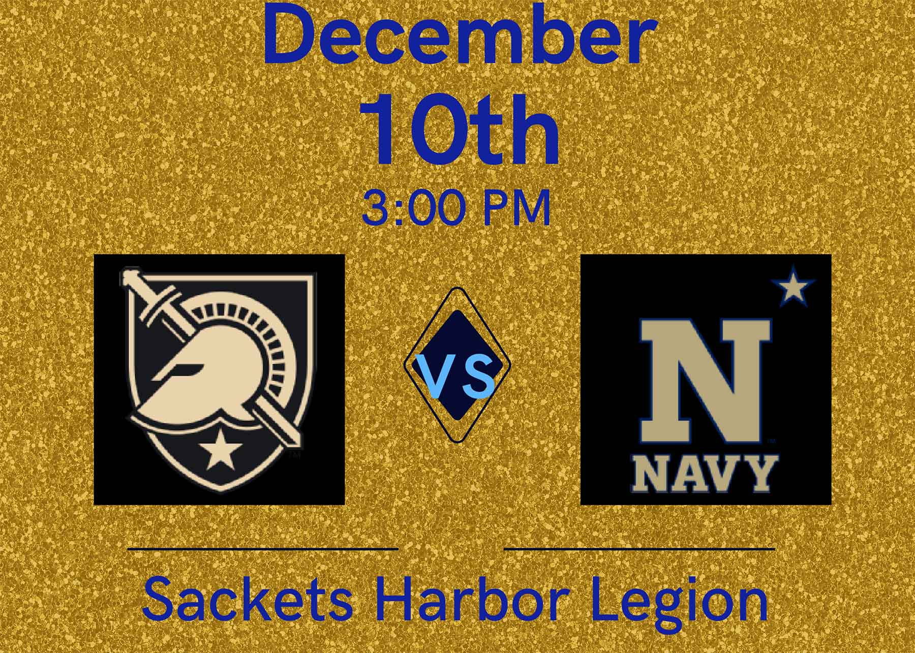 Portion of the American Legion's flyer for the Army vs Navy Game Watch