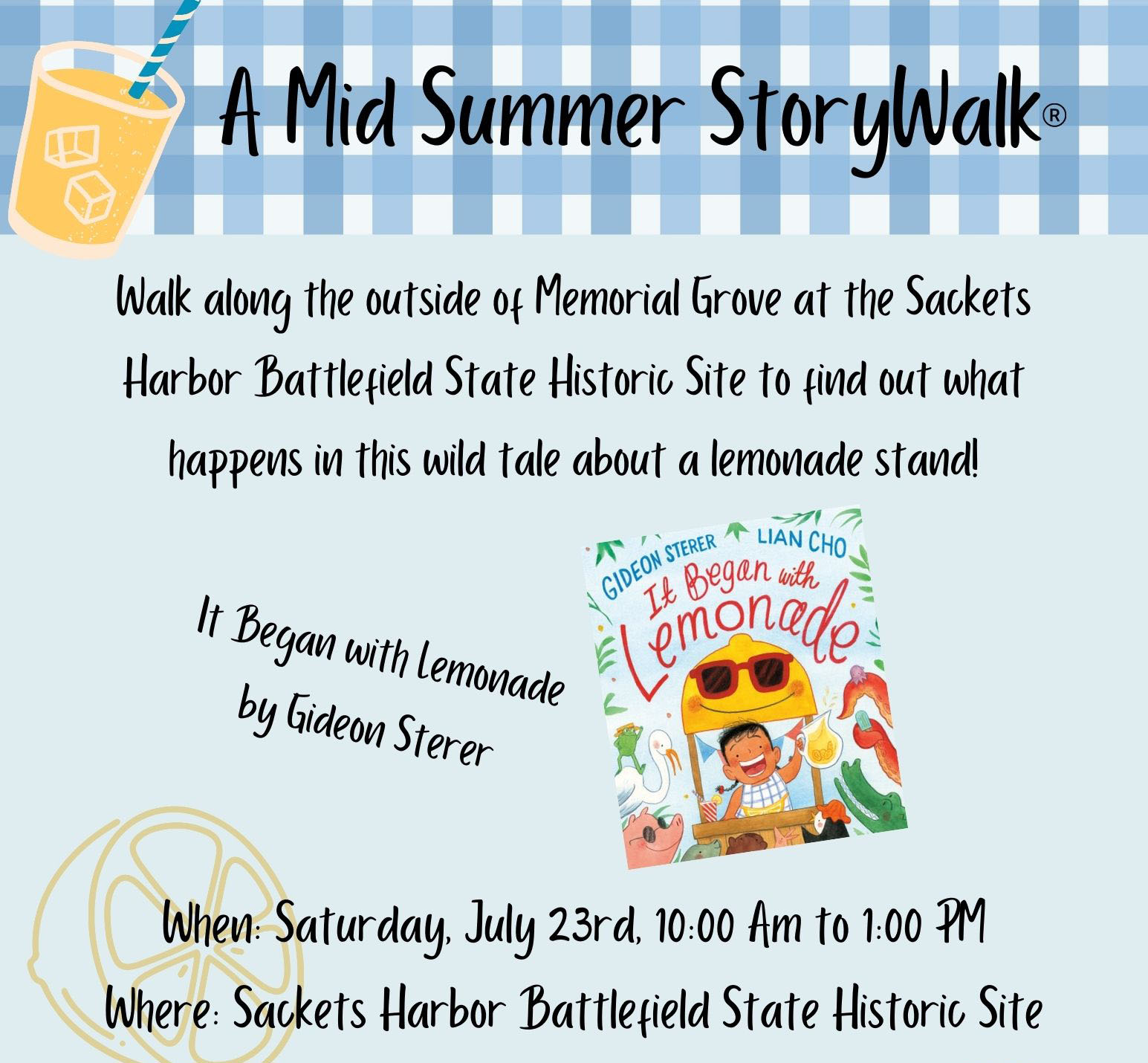 Flyer for a Mid-Summer Story Walk