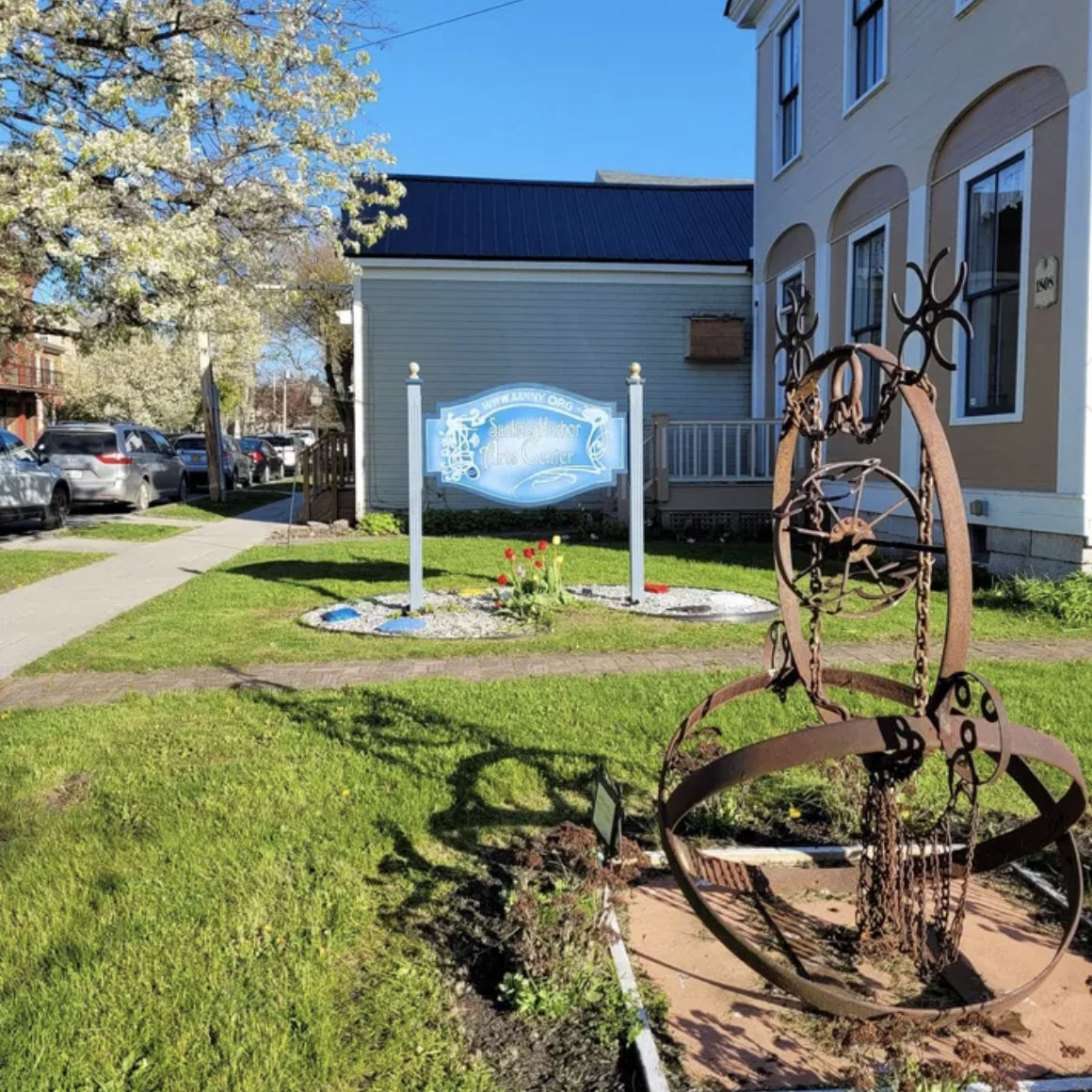 Artwork outside the AANNY Gallery