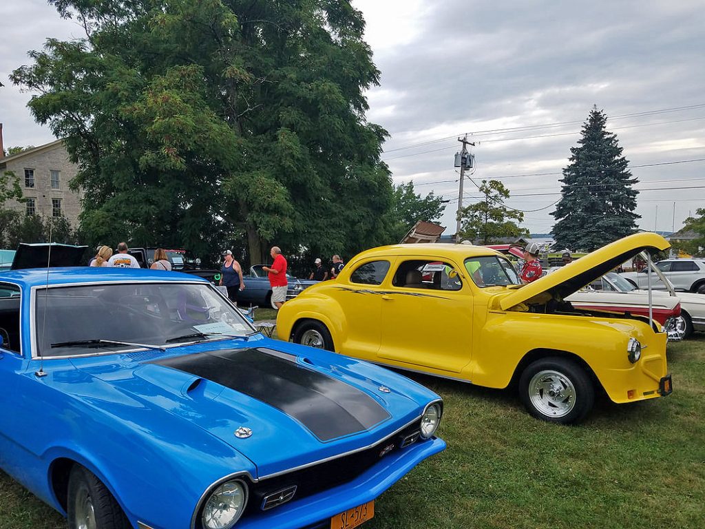 Antique muscle cars at the Car Show
