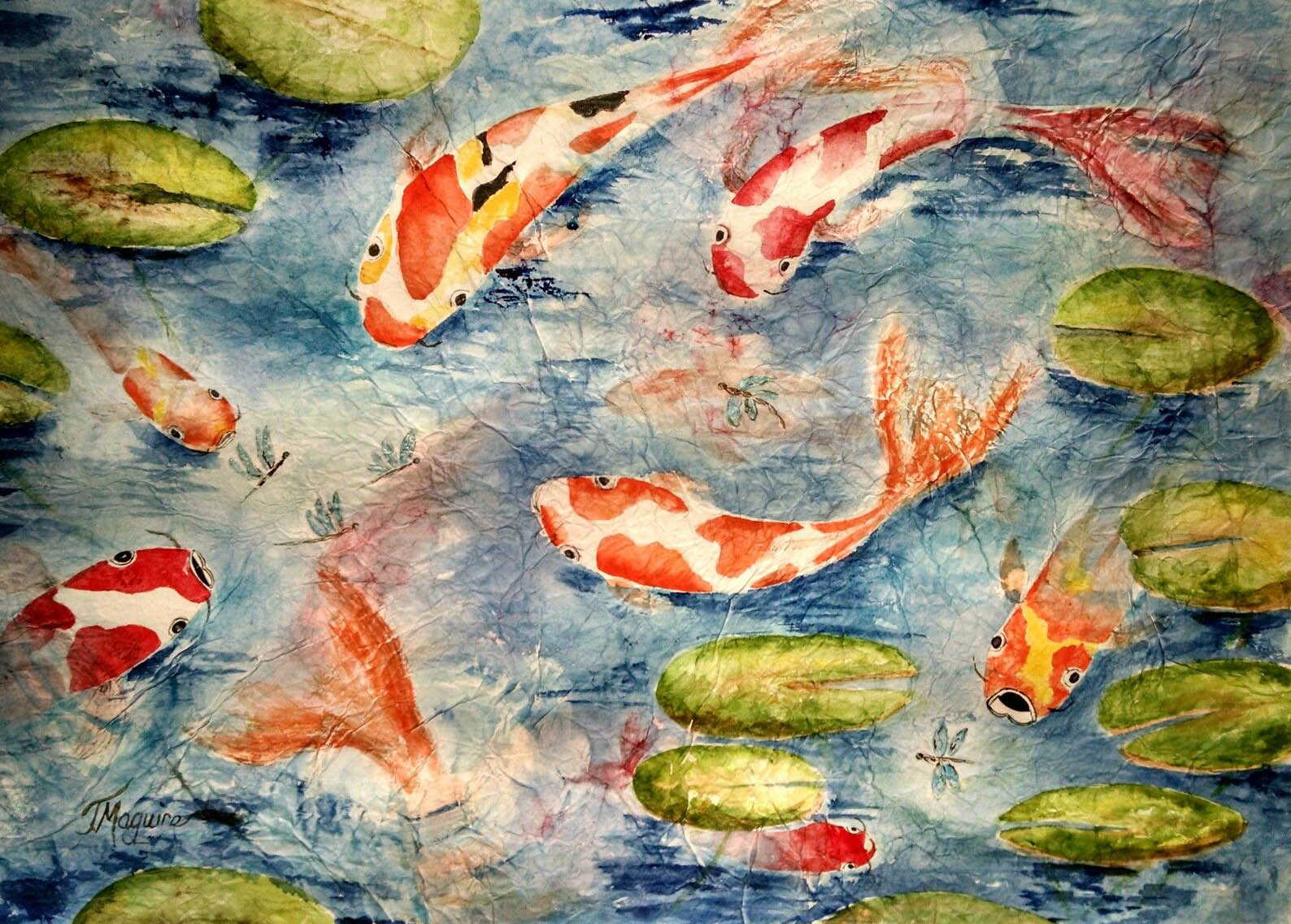 Artwork featuring Masa paper and watercolors (CC license)